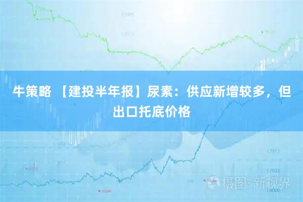牛策略 【建投半年报】尿素：供应新增较多，但出口托底价格