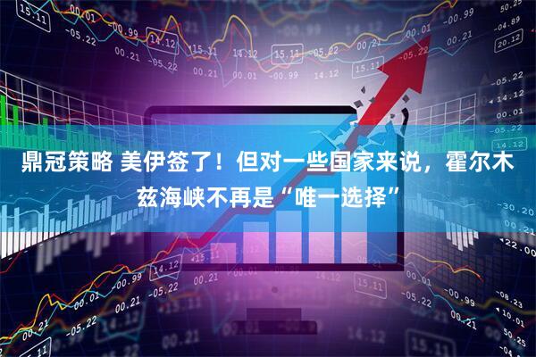 鼎冠策略 美伊签了！但对一些国家来说，霍尔木兹海峡不再是“唯一选择”